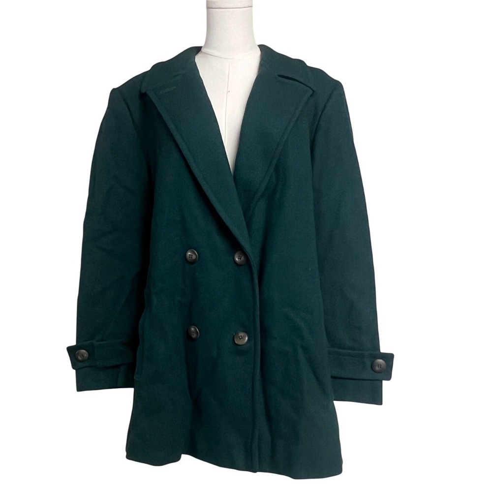 Pendleton Double Breasted Wool Blend Peacoat Gree… - image 1